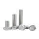 GUWANJI hexagonal head bolt DIN 933 304 stainless steel external hexagonal screw extension screw M6x20 100 pcs/pack