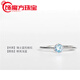 Fat Donglai quality tanzanite ring collection activity ring topaz female natural color silver summer welfare model 4mm Swiss blue topaz small opening adjustable