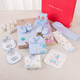 Banjvall Newborn Clothes Autumn and Winter Baby Clothes Gift Box Set Pure Cotton Newborn Baby Clothes Full Moon Meeting Gift Thickened Happy Bear Pink 59cm (0-6 Months)