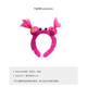 Internet celebrity style explosive hair hoop for girls, personalized and funny headwear, creative and versatile face wash crushing hair hoop, ugly hair card, pink big eye hair hoop