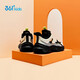 361 Children's Shoes Children's Running Shoes 25 Winter Men's and Big Kids' Knob Buckle Leather Rebound Sports Shoes Black 33