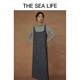THE SEA LIFE欧海一生 连衣裙女24秋季柔软垂顺舒适优雅大方背心连衣裙C12211 苜蓿灰 S