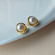 QPQK natural 100% pearl earrings 2025 new high-end earrings female birthday gift 18k gold bean earrings freshwater pearl earrings