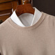 Pull pour hommes basique automne et hiver classique rond coule de base de base de bases de base.
