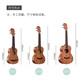 Zhongchi chapa Ukulele Estudiantes Estudiantes Adultos Mujeres 23 pulgadas 26 pulgadas UKLILI Ciente de entrada infantil Pequeña guitarra 23 pulgadas [estilo de rock] retro negro + emparejamiento de lujo