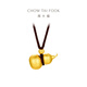 Chow Tai Fook Hammer Pattern Fuzhu Gourd Gold Pendant Rope (Work Fee: 1020 Pricing) EOF1484 Full Gold About 9.70g