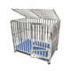 
Shantoulin Village steel dog cage large dog foldable indoor and outdoor dog cage with toilet for all-round pets 12595 high 105 Labrador golden retriever, etc. Assembled dog bowl tray