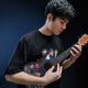 Tom尤克里里 敦煌博物馆 梵高单板UKULELE 初学进阶新手4弦小吉他 23英寸DH-NC敦煌款-原声款