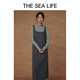 THE SEA LIFE欧海一生 连衣裙女24秋季柔软垂顺舒适优雅大方背心连衣裙C12211 苜蓿灰 S