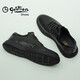 Goldlion Men's Shoes Men's Casual Shoes Fashionable Comfortable Wear-Resistant Casual Leather Shoes 50623011401A Black-40 Size