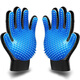 Pet Chila Cat Gloves Dog Hair Comb Dog Hair Removal Comb Pet Cleaning Supplies to Remove Floating Hair Cat Hair Cleaner 266 Nails Export Quality Blue Left and Right Pair