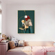 
Little Lulin children's room decoration paintings, little boy's room hanging paintings, cute bubbles, female bedroom bedside paintings, inspirational astronaut murals 13784-Bubble Girl Tempered Crystal Porcelain-70*90 Black Frame