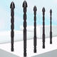 XMSJ custom-made Bawang drill bit 30 cm four-edged triangle alloy cross concrete cement wall special tile drilling and drilling Triangle extension 12200mm2