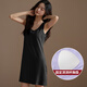 Camiseta de suspensor modal para mujeres pijamas de verano con almohadilla de cofre con falda de longitud media de longitud media sin mangas fresca y delgada ropa para el hogar 11978 m 80-100Jin [Jin equivale a 0.5 kg]