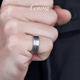 Platinum men's ring new PT950 brushed matte ring platinum ring women's inner curve wide ring PT950 ring about 8 grams pre-order
