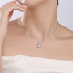 Yuanshengfu's new PT950 exquisite shiny and elegant swan platinum pendant, fashionable and versatile platinum necklace pendant 2.45g