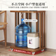 Sizhuge Haushalt Tee Tisch bewegliche Tee Bar Tea Tisch Kessel integrierter Eimer Rack Teeschrank kleiner Tee Tisch Seitenschrank Schrankter Tee Farbe runder Teetisch-E680