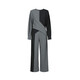S.DEER Spring Fashion Women's French OL Round Neck Contrast Color Splicing Drape Suit S24161406 Black/91 S 160