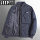 Jeep Spirit Jeep Baumwolle Kleidung Herren Winter Trendy Brand verdickt warme Baumwollkleidung Baseballkragen lässig große Arbeitsjacke Männer 9898 Khaki [Baumwollkleidung] xl