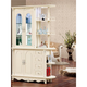 
Huanbao Laoshu European style entrance entrance door entrance partition cabinet wine cabinet screen shoe cabinet integrated double-sided room hall cabinet decoration cabinet white 695 ivory white 0.9 meters