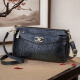 Midu crossbody bag, middle-aged mother bag, multi-layered, large-capacity, fashionable, mobile phone change, grocery shopping bag for the elderly, Mother's Day gift, middle-aged mother bag [HL526-Black]