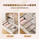 Baicaoyuan fabric partitioned underwear storage box underwear socks home wardrobe drawer underwear partition organizer storage box small 8 compartments (15*32*10cm) for leggings, etc.