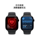 Apple Watch Series 10 Smart Watch 46 mm Metal de aluminio negro brillante Correa de deportes negros S/M [Honey Cellular] MWYJ3CH/B
