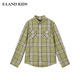 E LAND KIDS shirt olive green 160