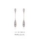 Qlady tassel drop earrings for women, light luxury, high-end earrings for women, 2025 new niche design silver needle earrings for women