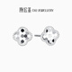 Chao Acer four-leaf clover platinum earrings for women PT950 platinum earrings birthday gift for women, priced one pair, including silicone ear plugs (labor cost 200 yuan) 1.1g