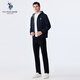 U.S. POLO ASSN. Paul Jacket Men's Autumn Business Casual Jacket Men's Reversible Windproof Top Navy Blue L
