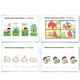 Weilida Word Card/Picture Card Story Event Arrangement Sequence Card Logical Thinking Argumenting Sprache Kinderlehre Frühschulbildung (Grundschule + Fortgeschrittene) Kombination + Reißverschlussbeutel + Klettverschlussaufkleber