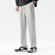 Warrior waffle pants men's summer thin casual sports pants teenager loose men's pants Hemp gray 2XL