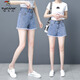 
Woodpecker denim shorts for women wearing summer 2025 new high-waist hot pants versatile loose slimming A-line pants [9926] denim shorts S [95Jin [Jin equals 0.5 kg] Good quality]