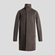 VICUTU Men's Fashionable Stand Collar Business Casual Wool Wool Coat VRS22341689 Brown 180/96A