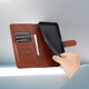 Ju Xiaozhi eignet sich für Huawei Nova8 Mobiltelefongehäuse Flip Leder Hülle Ang-AN00 Wallet Card Case Full-Package Anti-Fall-Fall-Weiche Innenschale mit magnetischer Schnallen Schutzabdeckung für Männer und Frauen Huawei nova8 [schwarz] Wallet Lederhülle