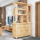 Pangdonglai Qualität Eingang Eingang Eingang Eingang Eingang Eingang Eingang Eingang Eingangstür Festes Holz Wohnzimmer Trennschrank Veranda Schuhschrank chinesische zweiseitige Weinschrank gegen Wandwein 1,2 Meter Walnussfarbe (9902) Baugruppe x Rahmenkonstruktion