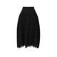 
LESS [Same Model in Zhou Xun] [Seiko Series] Spring texture lace jacquard waist skirt 2N3D12350 001/Black L