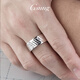 GsunG platinum ring men's new laser multi-faceted ring elegant and shiny platinum ring men's and women's wide-faced ring. Priced by gram. Contact customer service before bidding for gold price.