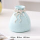 
CLCEY creative European ceramic vase ornaments TV cabinet living room dining table accessories hydroponic flower appliance wedding gift 14079 sky blue double flower with leaves flat vase