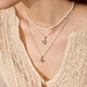 Arsis simple letter pendant necklace women's silver necklace S925 silver clavicle chain as a birthday gift for girlfriend letter Y