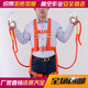 High-altitude working safety belt, outdoor construction safety belt, full body five-point European air-conditioning installation safety rope electrician belt SN6302 national standard five-point single small hook 2 meters