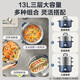 苏泊尔（SUPOR）电蒸锅 电火锅 多功能锅 13L大容量不锈钢材质蒸笼蒸锅 上蒸下煮电热锅电煮锅蒸鱼馒头包子 13L ZN26YK885