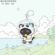 Raincoat Meow If History Is a Group of Meows Cute Peripheral Keychain Headphones School Bags and Pendant Gifts 5cm D-shaped Button Pendant_A841--Raincoat Style-Raincoat