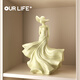 Ole's Light Luxurious Spring Breeze Phantom Character Art Ornament High-end Sculpture Living Room Study Entrance Wine Cabinet Home Accessories HT Phantom Goddess Ornament (Gift Box) Beijing Warehouse Quick Delivery