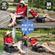 Je voyage en extérieur chaise de terrasse portable de la plage de plage de plage de camping chaise de pêche à la sieste assise et couchée. Camouflage Solid a mis à niveau [pas d'installation] Modèle épaissis