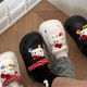 Minghuitong Hellokitty Hole Shoes Cute Cartoon Kitty Cat Women ins Лето, не скользящие тапочки с толстыми толстыми, на улице в черном ремеше