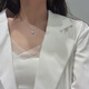 MZMZ platinum necklace women's pt950 platinum clavicle chain moissanite new pendant Valentine's Day birthday gift for girlfriend local warehouse/next day delivery-noble temperament sugar cube necklace