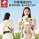 好易抱腰凳婴儿背带夏季透气宝宝出行前抱式抱娃神器解放双手背婴带 卡 银河灰[旋转式束腰透气不闷]