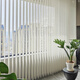 Office balcony curtain bedroom new vertical curtain customized vertical blinds partition curtain light-proof blinds willow dark blue encrypted blades 1.8 meters wide / high 1.8 meters high